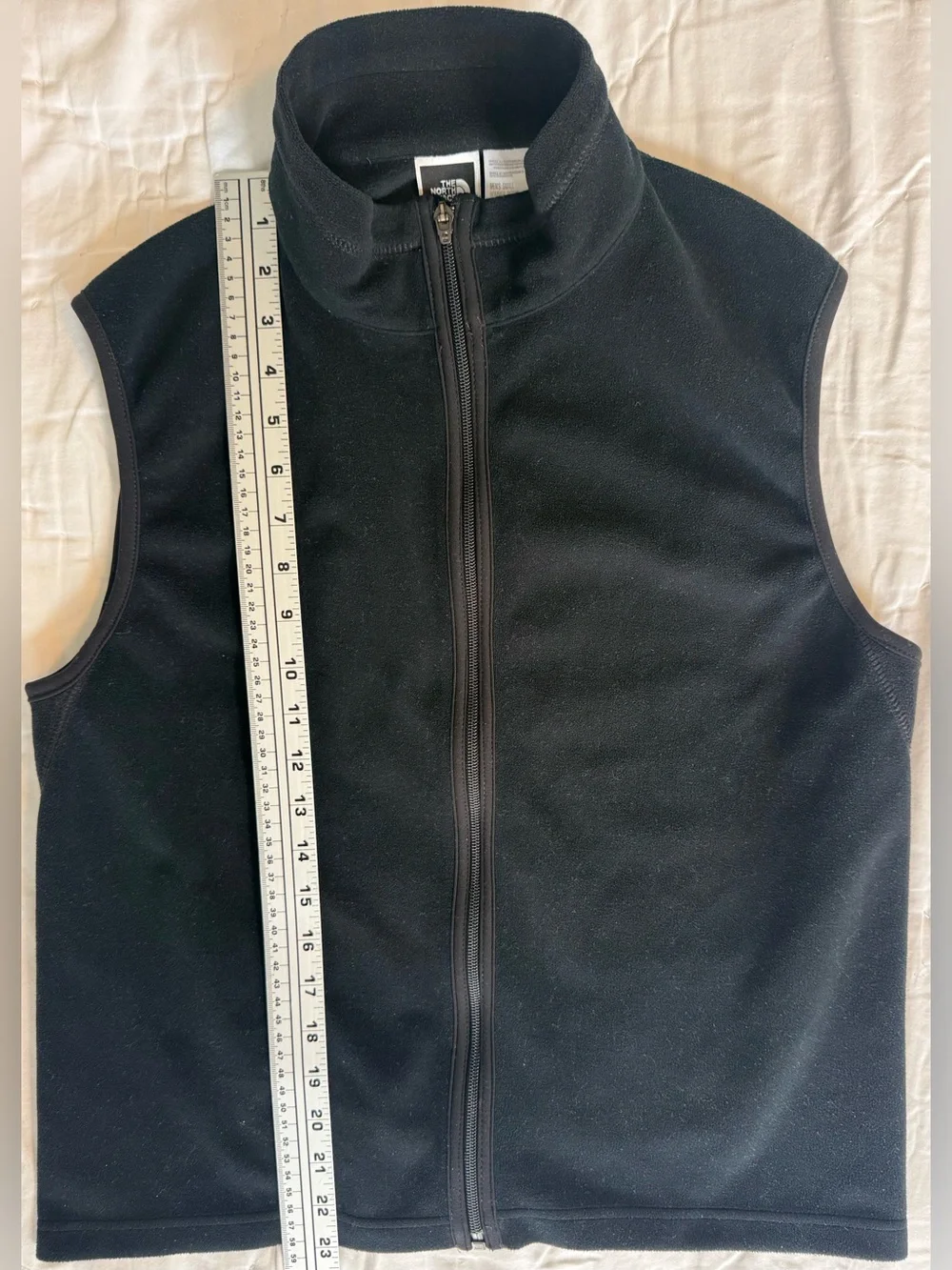 The North Face Gore Windstopper Fleece Vest Men’s Small Black Minimalist EUC